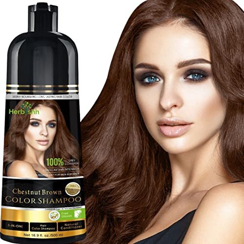 Herbishh Hair Color Shampoo for Gray Hair – Natural Hair...