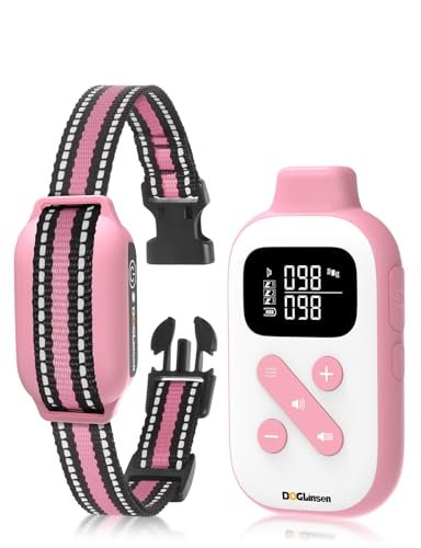 DOGLinsen No Shock Dog Training Collar, Beep and Vibrating...