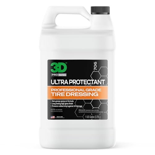 3D Ultra Protectant Tire Shine Spray – Water-Based High...