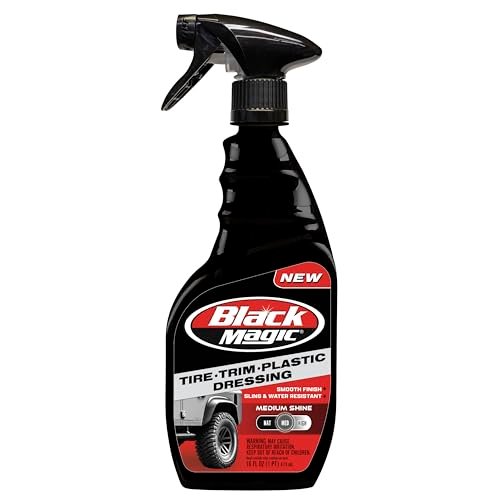 Black Magic 120230 Tire Trim Plastic Dressing, Medium...