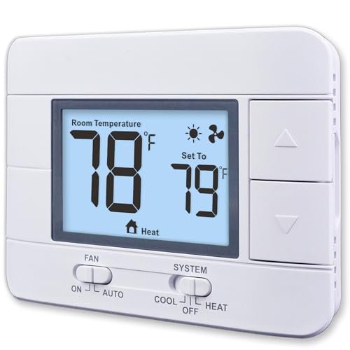 Aowel Non Programmable Thermostat for Home 1 Heat/ 1 Cool...