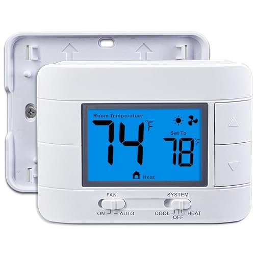 Aowel Non-Programmable Thermostats for House, Single-Stage...
