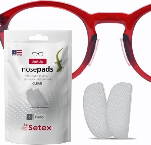 Setex Gecko Grip 1mm Anti Slip Eyeglass Nose Pads, (5...