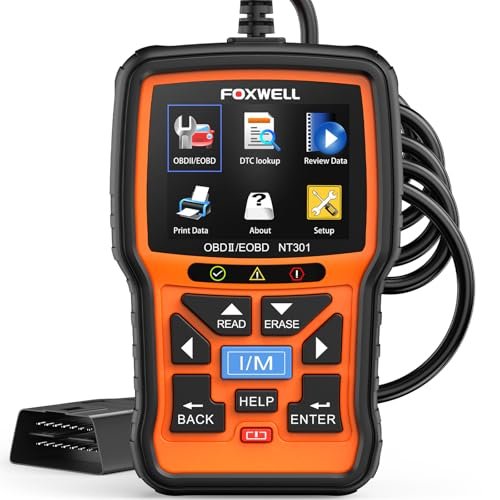 FOXWELL NT301 OBD2 Scanner Live Data Professional Mechanic...