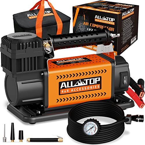 ALL-TOP Air Compressor Kit, 12V Portable Inflator 7.06CFM,...