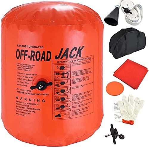 Flieeya 4-Ton Exhaust Air Jack - Portable Inflatable Car...