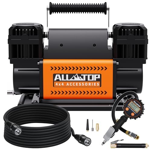 ALL-TOP Dual Cylinder Air Compressor with Digital Pressure...