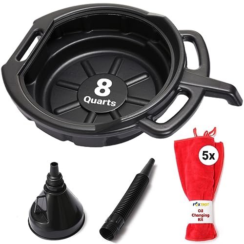 Oil Change Kit - Includes 8-Quart Oil Pan, Longneck Oil...