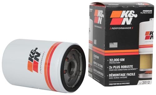 K&N Premium Oil Filter: 20,000 Mile Engine Protection with...