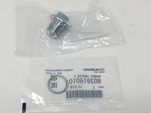 Subaru Oil Drain Plug & Crush Washer Gasket - 32195AA021...