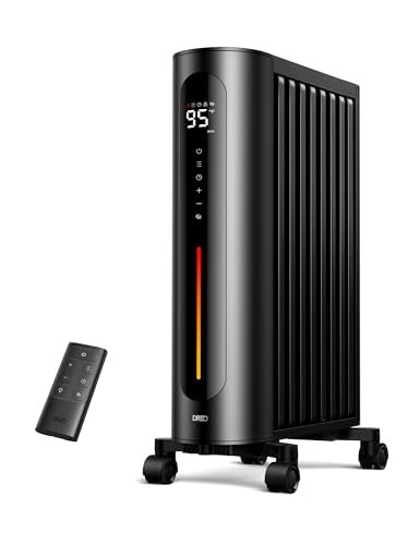 Dreo Oil Filled Radiator Heater, 1500W Radiant Heater with...