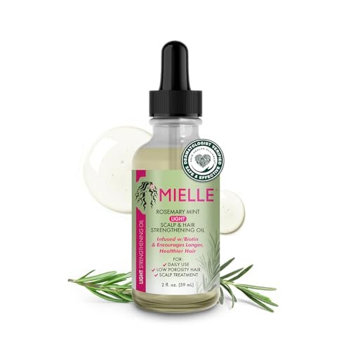Mielle Organics Rosemary & Mint Light Hair Oil, Split...