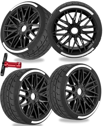 RCarmubWow RC Wheels and Tires Highway Tires for 1/8...