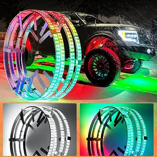 Beatto Adjustable 14-18inch 2-Rows Adjustable Wheel Ring...
