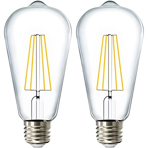 Sunco Dusk to Dawn LED Outdoor Lights Bulb, ST64 Edison...