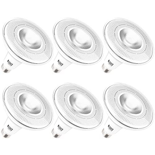 Sunco 6 Pack Outdoor Flood Light Bulb LED PAR38, Exterior...