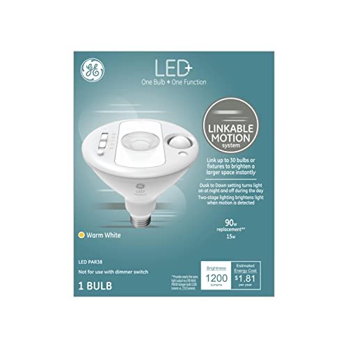 GE Lighting LED+ Outdoor Security Flood Light Bulb with...