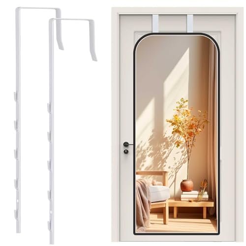 FWUNYVN Over-The-Door Mirror Hanger, Adjustable Door...