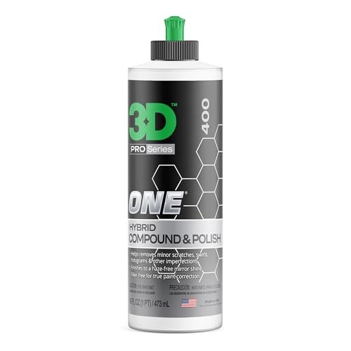 3D One Car Scratch & Swirl Remover Hybrid Rubbing...