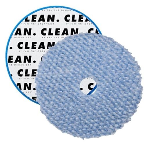 Clean. Wool Cutting Pad – 5 inch, Blue Premium Wool...