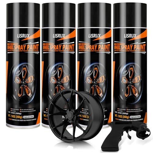 4 Pack Wheel Spray Paint,Car Rim Aerosol Paint for...