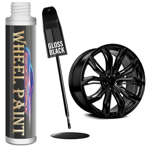 cocomfix Gloss Black Rim Touch Up Paint, Rim Paint, Wheel...