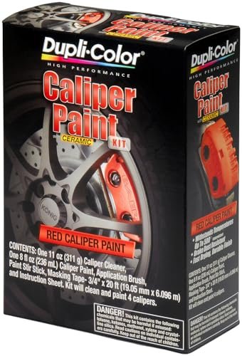 Dupli-Color BCP400 Single Brake Caliper Kit - Red - Brake...