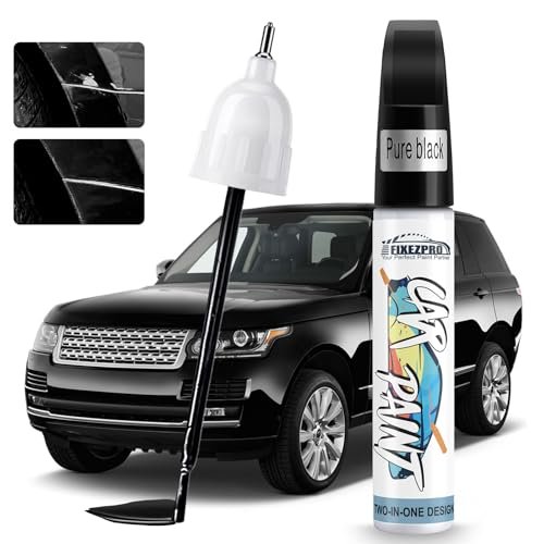 FIXEZPRO Black Touch Up Paint for Cars, Car Paint Scratch...