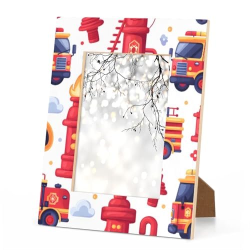 FIXIXI Firefighter Equipment Tools Picture Frame 4x6, Fire...