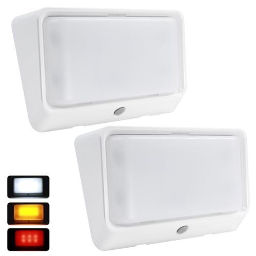 acegoo RV Porch Light w/Switch Dual Color White/Amber...