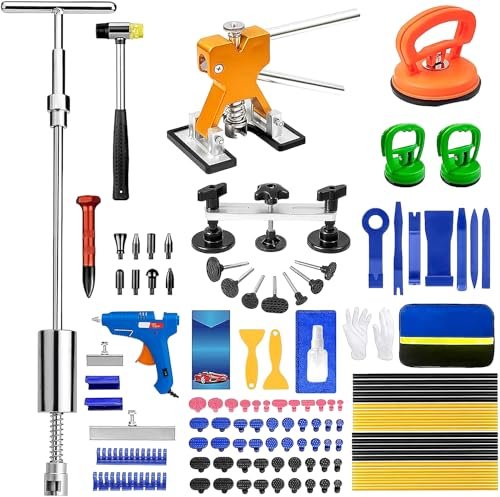 BESTGLOAL 135pcs Dent Puller Kit, Paintless Dent Removal...