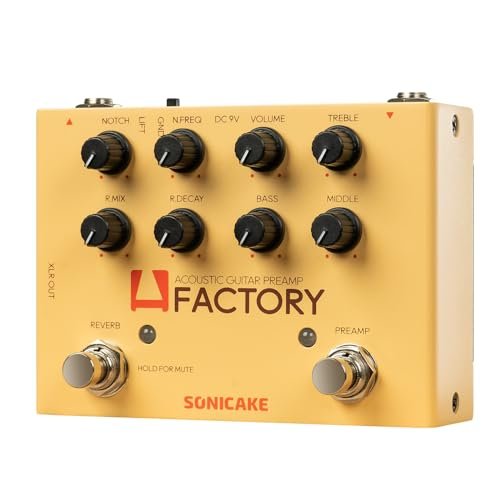 SONICAKE Acoustic Guitar Effects Pedal with Analog Preamp...