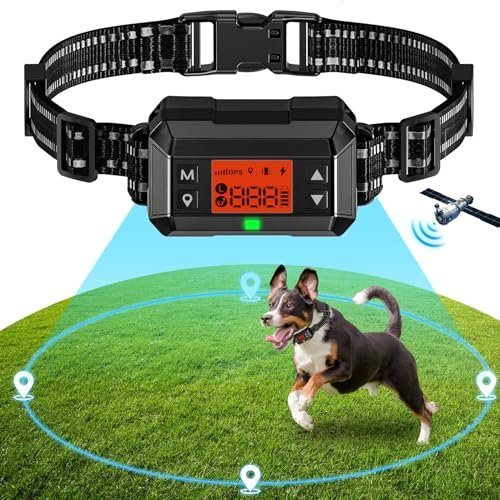 GPS Wireless Dog Fence System, Electric Dog Fence, IPX7...