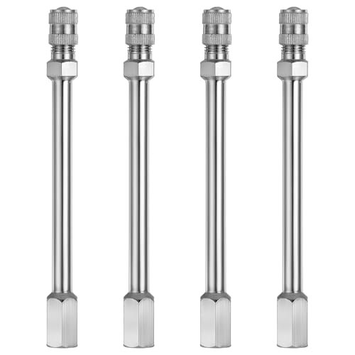 4 PCS Valve Stem Extenders, 4inch 100mm Wheel Tire Valve...