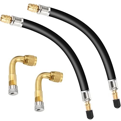 Mudder 2 Pieces 8.25 Inch Flexible Tire Valve Extension...