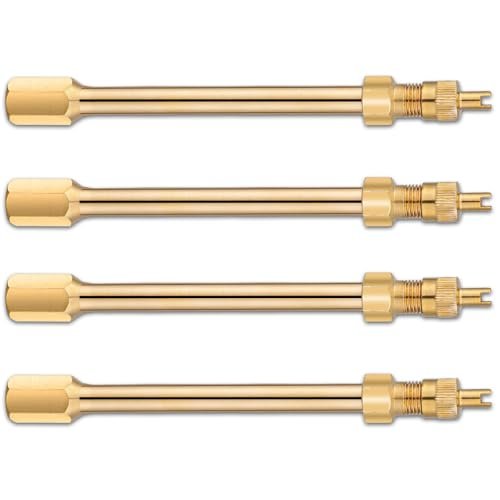 Valve Stem Extension, 4 Pcs 100mm 4 Inch Tire Valve...