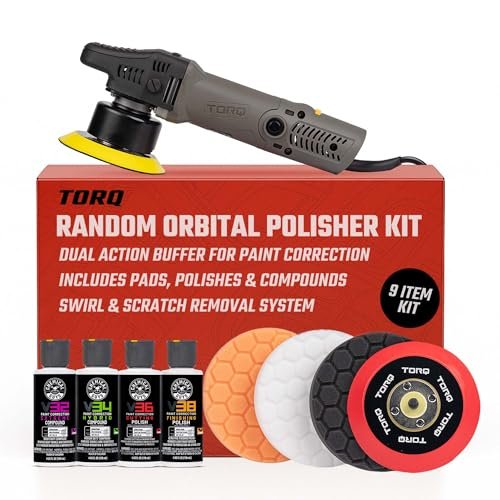 Chemical Guys BUF_503X TORQX Random Orbital Polisher, Pads,...