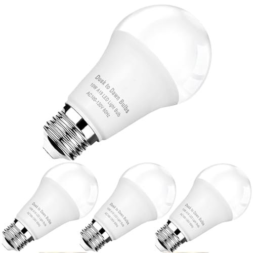 SETEN 4-Pack Dusk to Dawn LED Light Bulbs, 75W...