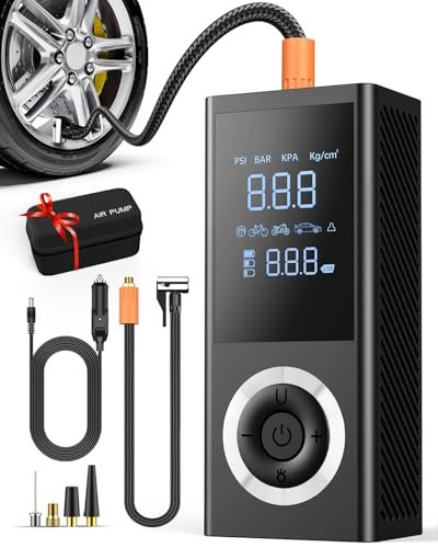 Tire Inflator Portable Air Compressor, 150 PSI Smart Air...