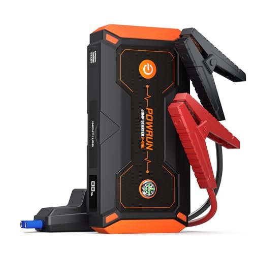 Powrun P-ONE Jump Starter, 2000A Portable Jump Box - Car...