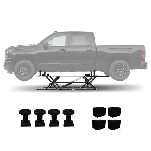 Portable Car Lift 7000LBS, Heavy-Duty Carbon Steel Auto...