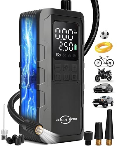 Tire Inflator Portable Air Compressor and Power Bank -...