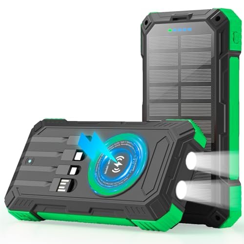 YOLOSKS Solar Charger Power Bank 49800mAh Wireless Portable...