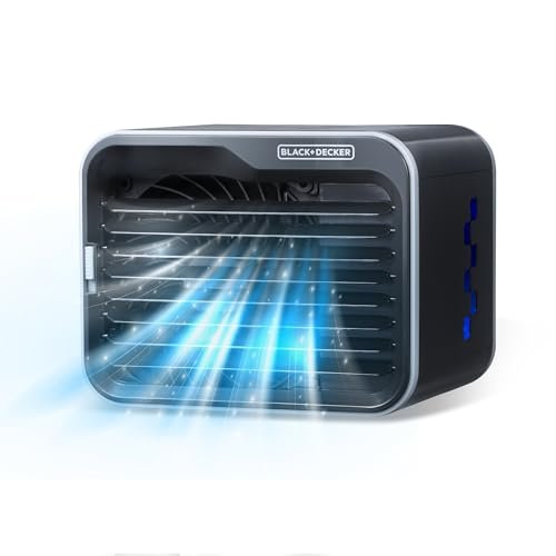 BLACK+DECKER Desktop Air Cooler, Personal Portable Fan with...