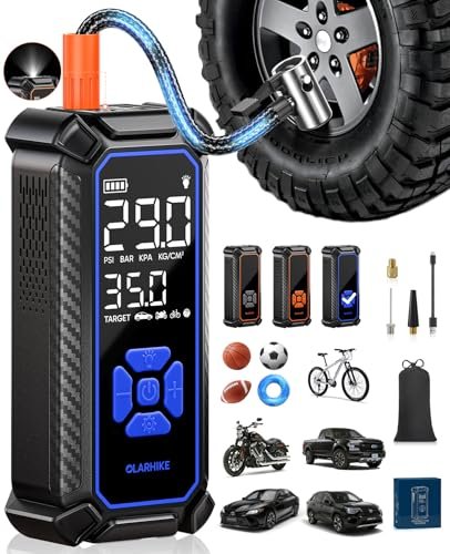 OlarHike Cordless Tire Inflator Portable Air Compressor,...