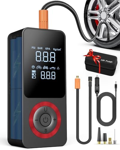 Cordless Tire Inflator Portable Air Compressor, 150 PSI Air...