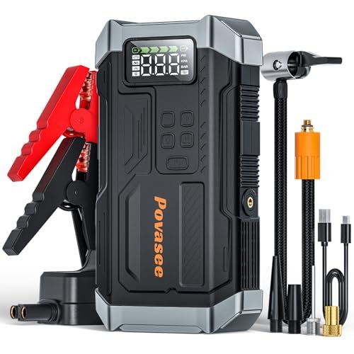 [2025NEW Model] 5000A Jump Starter with Air...