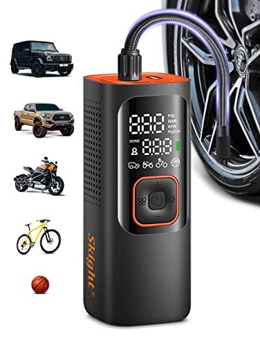 Skight Tire Inflator Portable Air Compressor - Powerful...