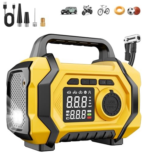 Tire Inflator Portable Air Compressor, 6X Fast 150PSI Air...