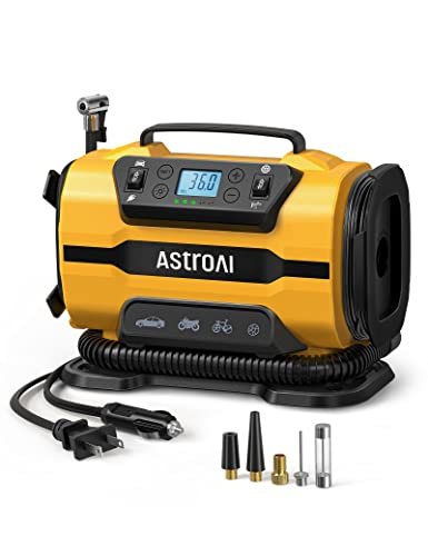 AstroAI Tire Inflator Portable Air Compressor Pump 150PSI...